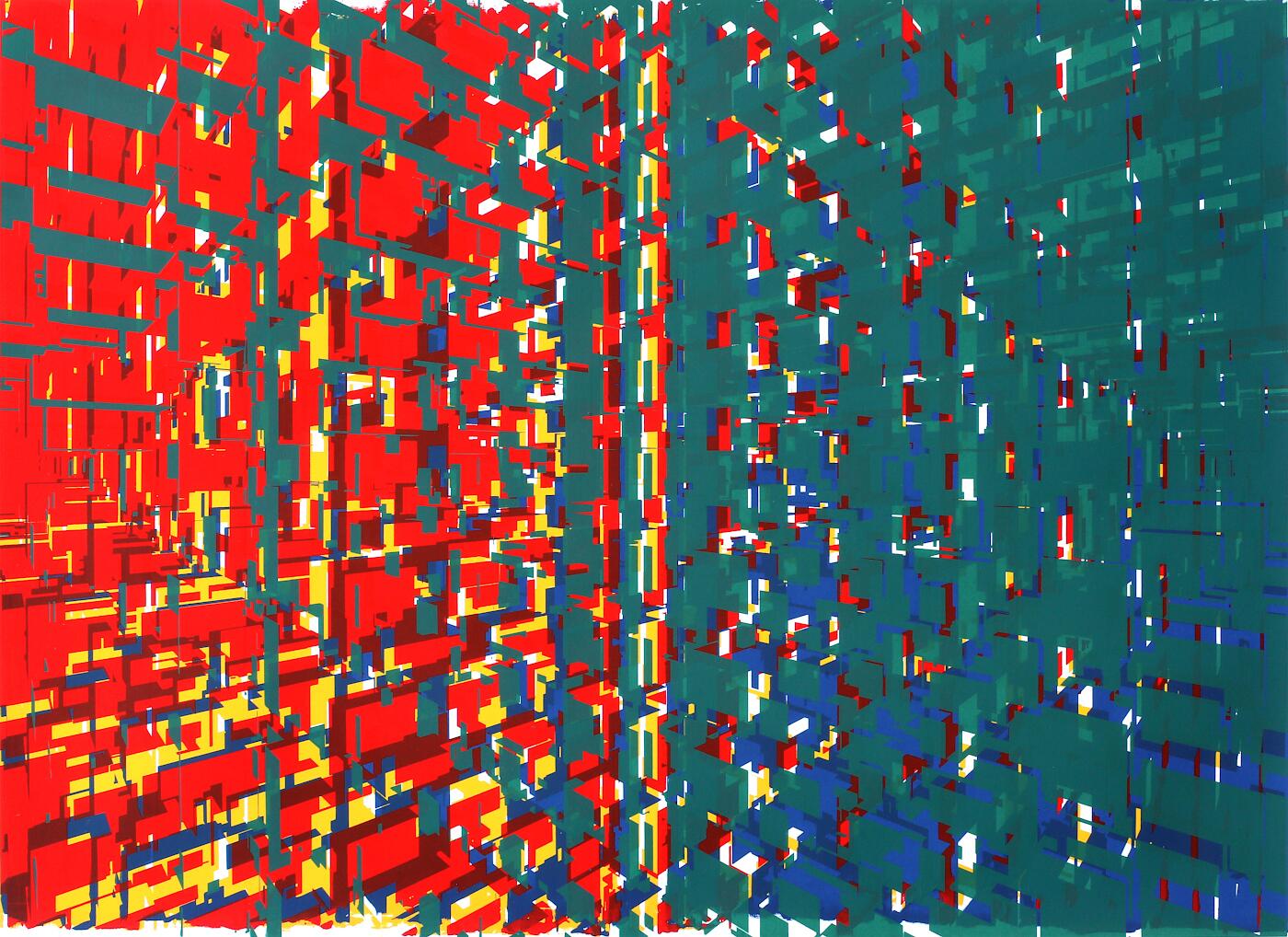 #052, 2024, acrylic on paper, 26x20"