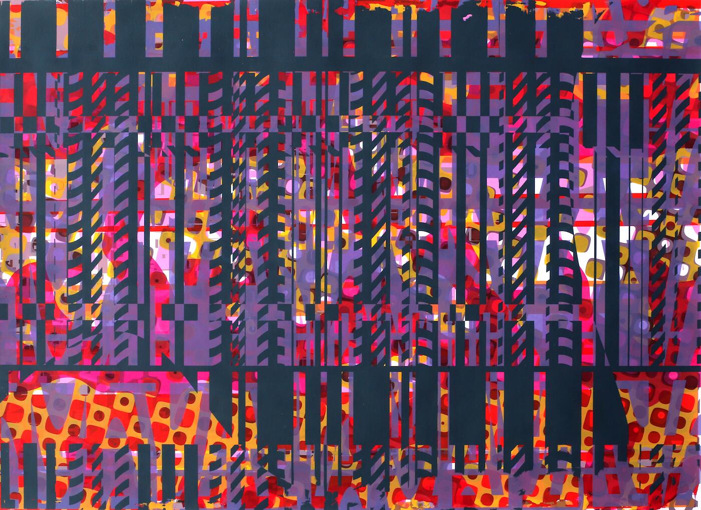 #144, 2024, acrylic on paper, 26x20"
