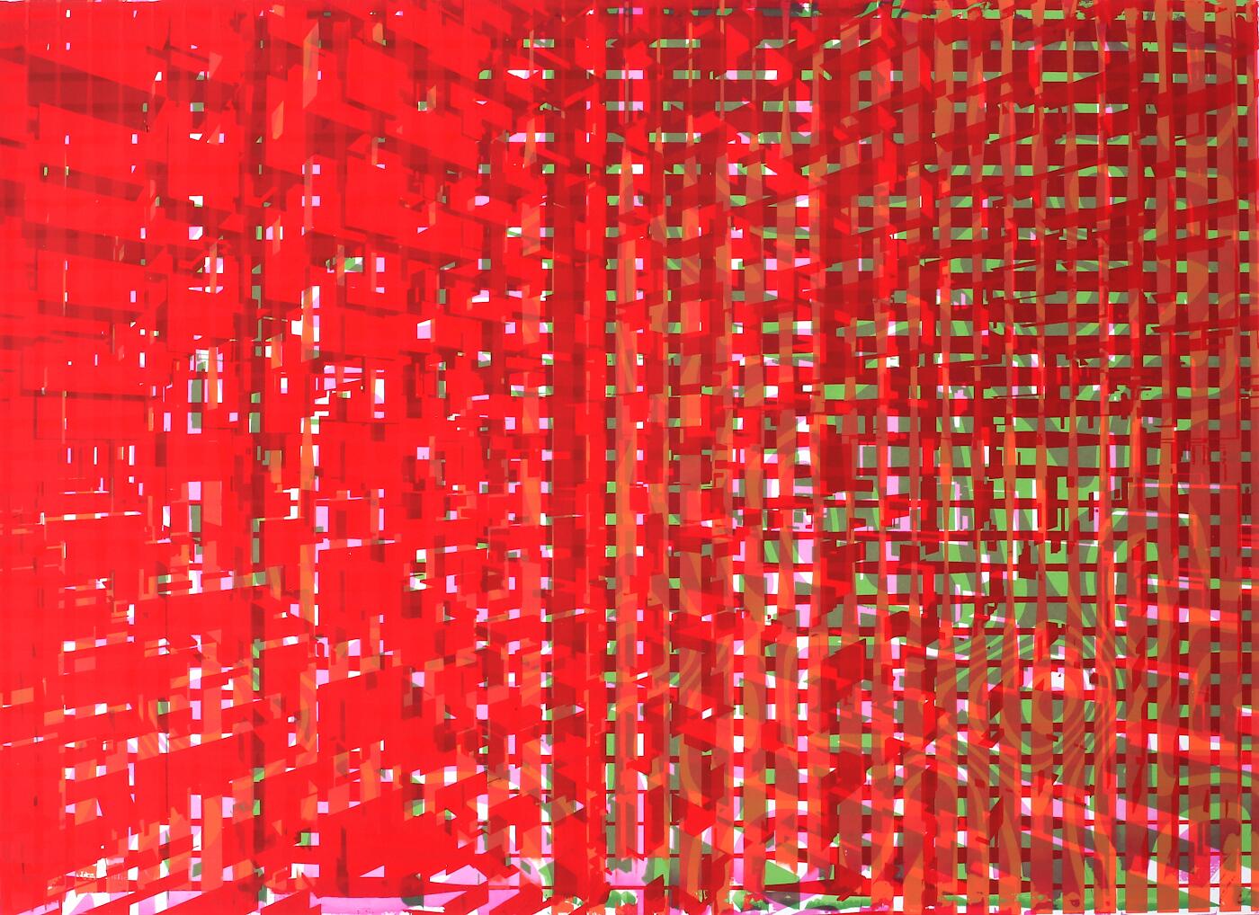 #105, 2024, acrylic on paper, 26x20"