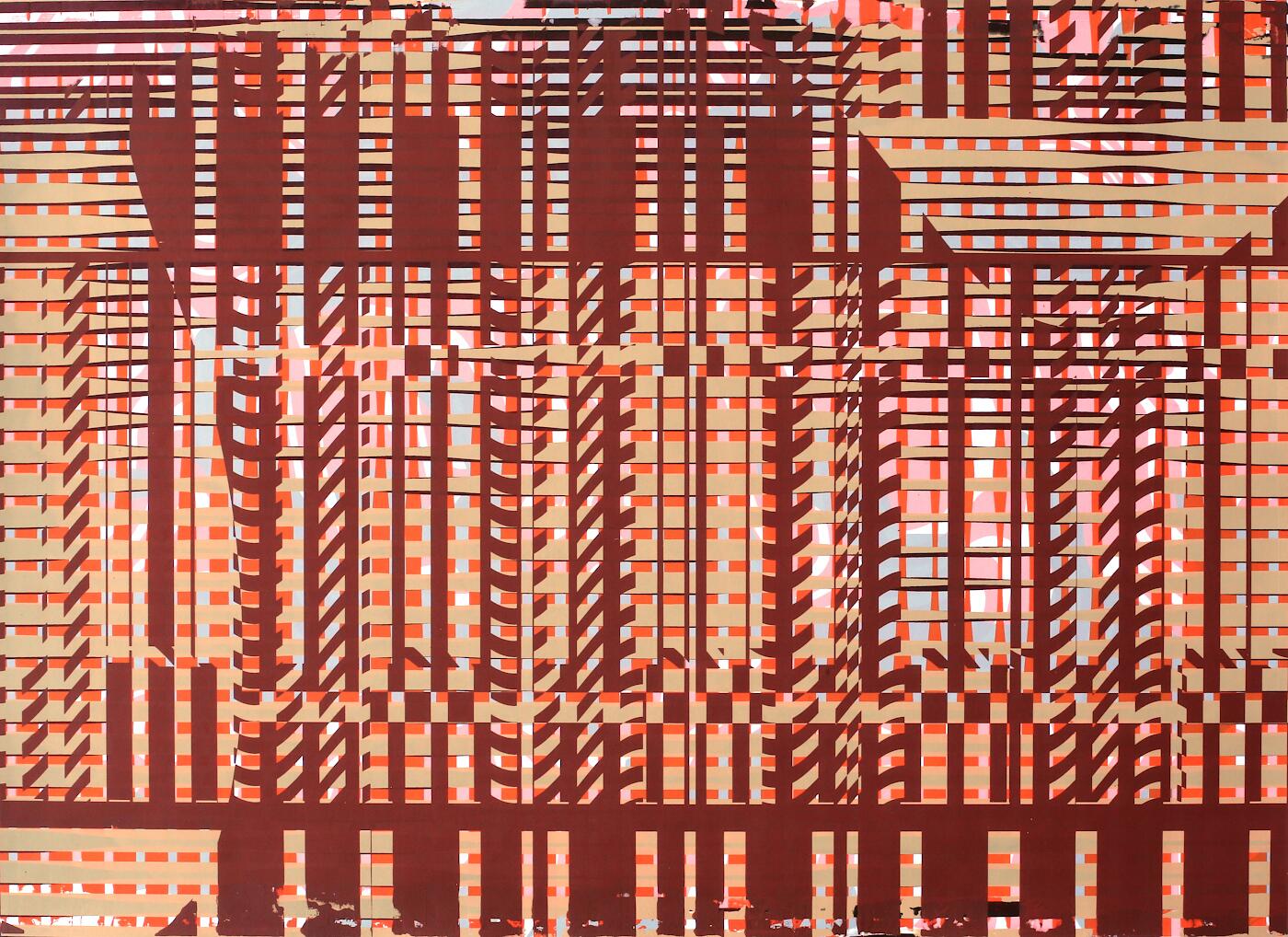#154, 2024, acrylic on paper, 26x20"