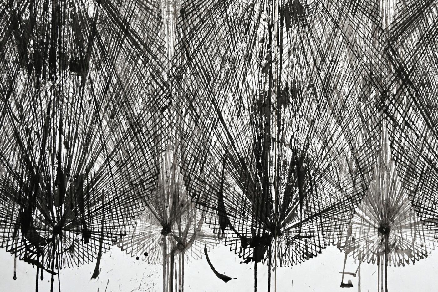 Ellipsis (detail), 2023, ink on paper, 18x24"
