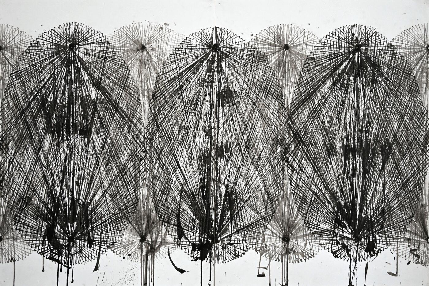 Ellipsis, 2023, ink on paper, 18x24"